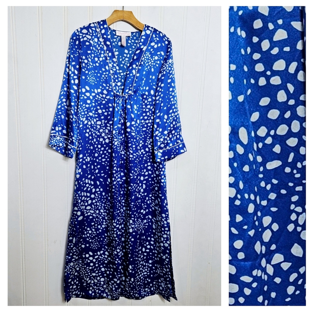 Oscar de la Renta Blue and White Chemise